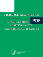 Practice Guidelines - Core Elements For Responding To Mental Health Crises