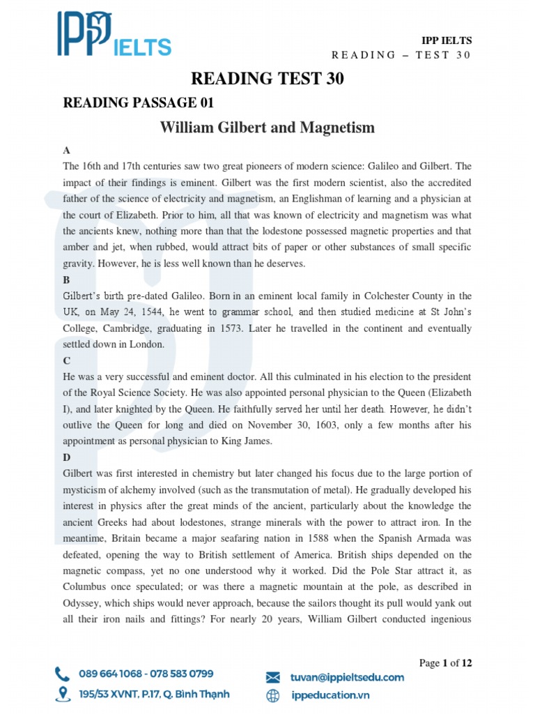 Ipp Ielts Read Test 30 PDF