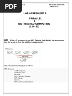 Lab Assesment 9 Parallel & Distributed Computing (L31+32) : Dated: 16/10/2020 Assessment 9 Muskan Agrawal 18BCE0707