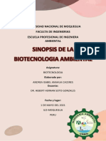 Sinopsis de La Biotecnologia Ambiental