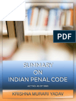 SUMMARY ON INDIAN PENAL CODE