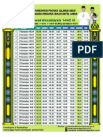 Jadwal Imsakiyah 1442 H Baitul Anwar