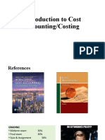 Introduction To Cost Accounting/Costing