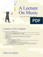 A Lecture On Music by Slidesgo