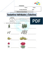 Ficha Sustantivos Individuales y Colectivos para Tercero de Primaria