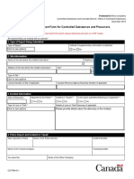 Loss or Theft Report Form For Controlled Substances and Precursors