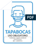 Uso Obligatorio de Tapa Bocas