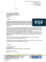 Carta de Comunicación A Jefe de Talento. Agencia N. Tierras