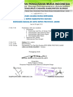 Susunan Acara BPC HIPMI