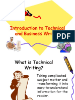 Introduction To Technical & Business Writing