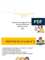 PLAN DE ESTIMULACIÓN INDIVIDUAL CLASE 2
