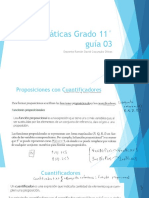 Matemáticas Grado 11° Guia 03
