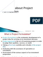 Detailed About Project Formulation