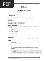 Lab # 2 Loops and Logic: Objective