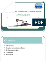 Constant Terminal Rate Solution: Ei-Funcrion Solution: Prepared By: Lulav Saeed Supervisor: MR - All'a Rasul