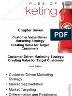Chapter Seven: Customer Value-Driven Marketing Strategy Creating Value For Target Customers
