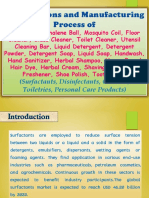 Formulations and Manufacturing Process Of: (Surfactants, Disinfectants, Cleaners, Toiletries, Personal Care Products)