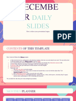 December Daily Slides by Slidesgo