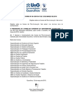 Resolução Consu Nº 85-120315-01