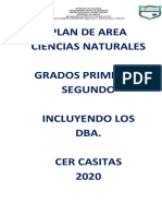 Nuevo Plan de Area Cierncias Naturales Con Los Dba. 2018