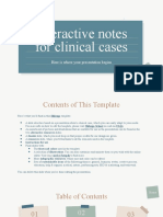 Interactive Notes For Clinical Cases by Slidesgo