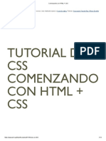 Comenzando Con HTML + CSS