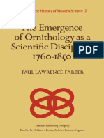 (Studies in The History of Modern Science 12) Paul Lawrence Farber (Auth.) - The Emergence of Ornithology As A Scientific Discipline - 1760-1850-Springer Netherlands (1982)