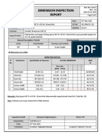 QC 64256-1 Ring Spacer Inspection Report