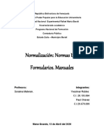 Normalizacion. Normas ISO Formularios Manuales