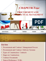 Chapetr Four: Procurement and Contractual Managment