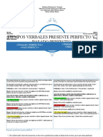 Cuadro Comparativo y Oraciones de Lo Tiempos Verbales Presente y Pasado Perfecto (Actividad Nro 3)