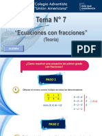 Teoría - Ecuaciones Con Fracciones - Ua - 1ro