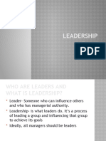 Chapter 18 - Leadership
