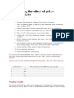 Enzyme and PH Practical Research