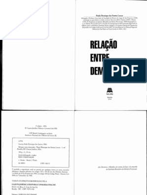 Paulo Henrique Lucon - Relação Entre Demandas