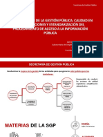 Modernización de La Gestión Pública: Calidad en Las Regulaciones Y Estandarización Del Procedimiento de Acceso A La Información Pública