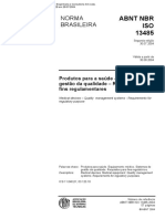 NBR ISO 13485 - 2004 - Sistemas Da Qualidade - Artigos Medicos - Requisitos Para Fins Regulamentares