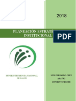 Planeación Estratégica Institucional: Superintendencia Nacional de Salud