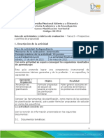 Guia de actividades y Rúbrica de evaluación - Unidad 3 - Tarea 5 - Prospectiva y perfiles de propuestas