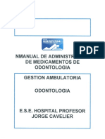 Manual de Administracion de Medicamentos de Odontologia