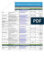 Directorio Defensoria Actualizado Octubre 2016