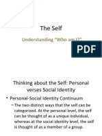 The Self: Understanding "Who Am I?"