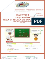 TEMA 1 ÁLGEBRA - LEYES DE EXPONENTES (1)