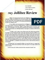 My Jollibee Review