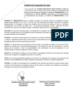 CONTRATO DE ALQUILER DE Vivienda Armando