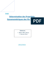 Détermination Des Propriétés Dynamométriques Des Fils Textiles