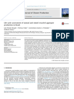 Life Cycle Assessment of Natural and Mixed Recycled Aggregate