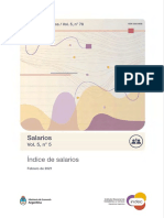 Índice Salarial de Febrero - INDEC