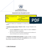 Requistos de Juramentacion