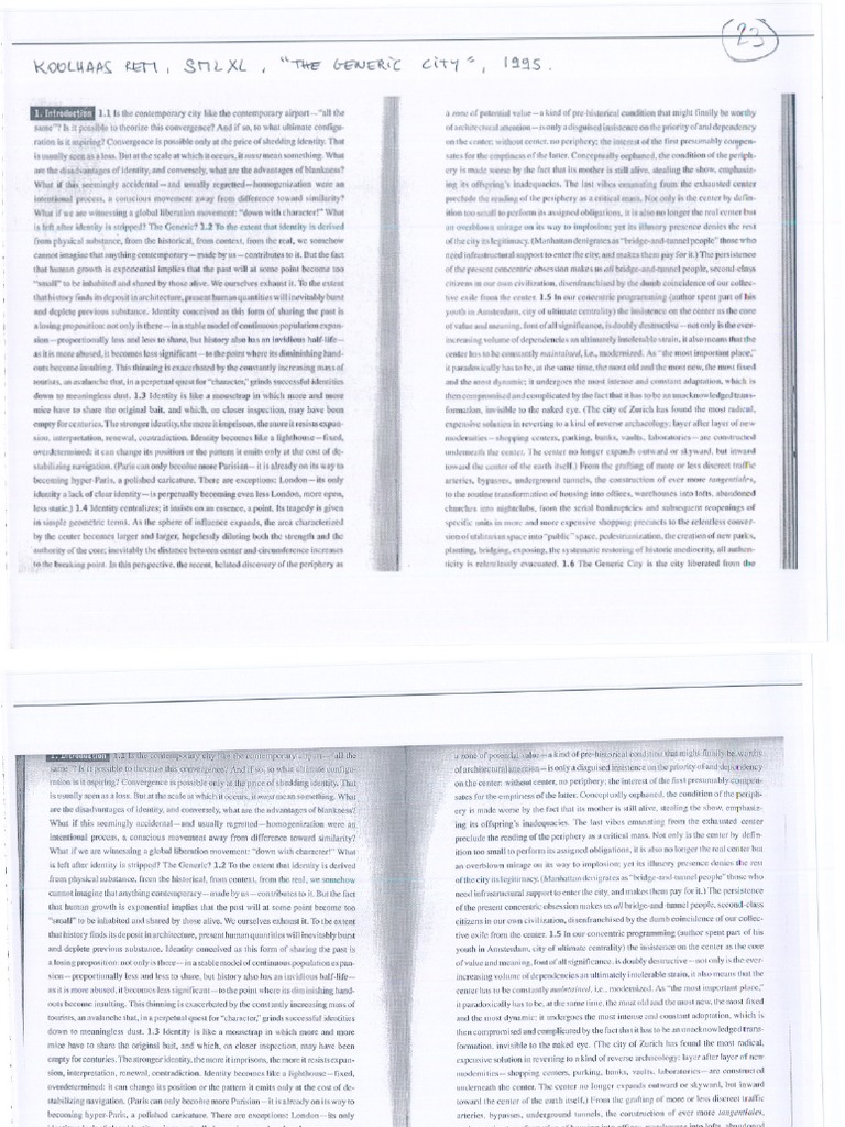 The Generic City Rem Koolhaas PDF